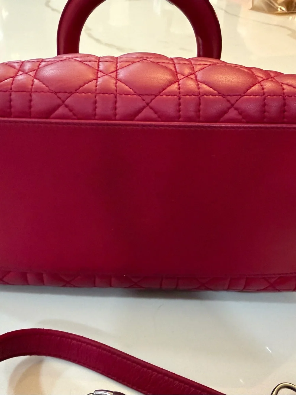 Authnetic Dior Cannage Lady Dior Bag medium
